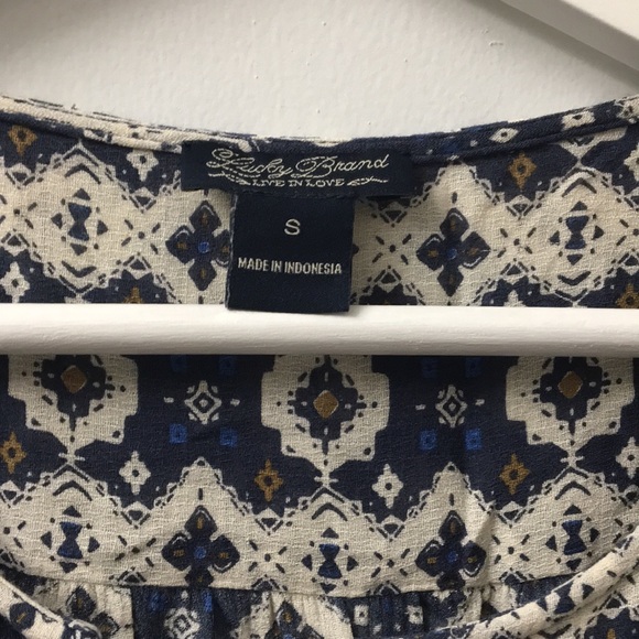 Lucky Brand Long Sleeve Blouse - Picture 6 of 6